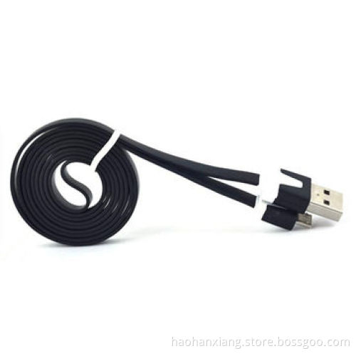 Fashionable color flat noodles USB data cables for Samsung Galaxy